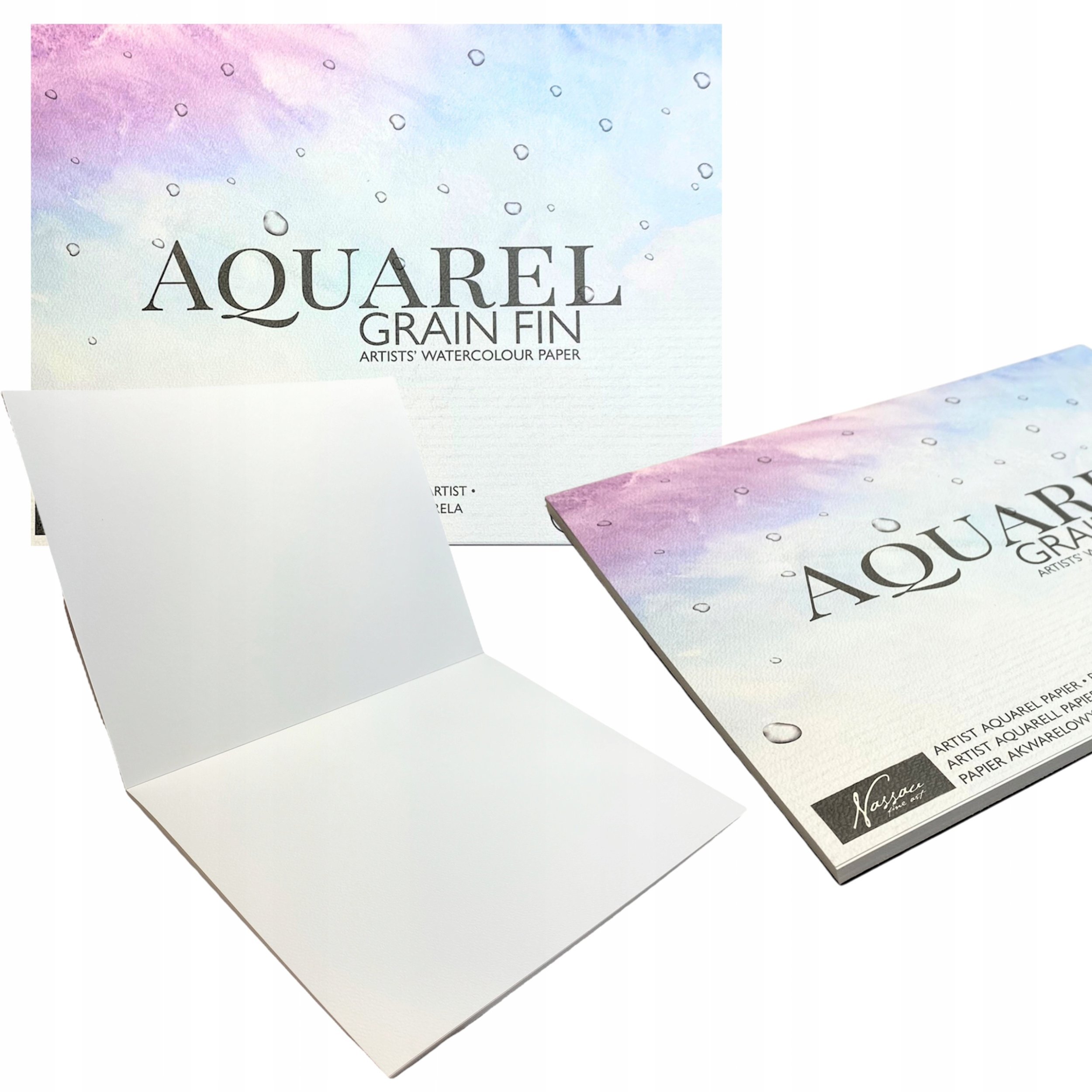 Akvarelblok 24 x 32 cm - 18 ark, 300 gram