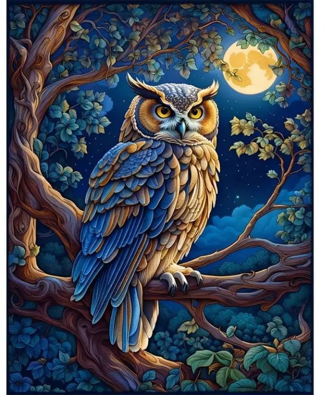 *****Diamentowa mozaika Sowa...2000705 07050