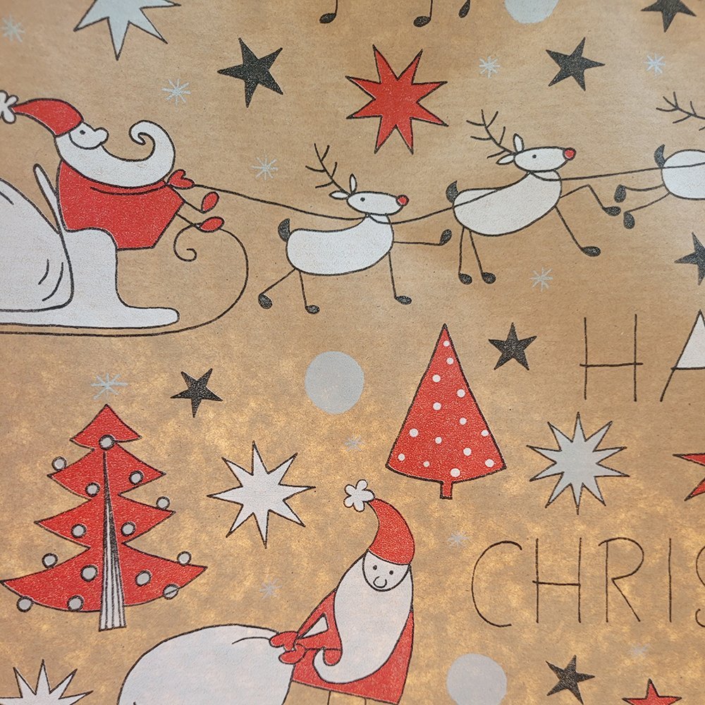 Fastima Papier świąteczny do pakowania kolorowy 70cmx2m 228m70