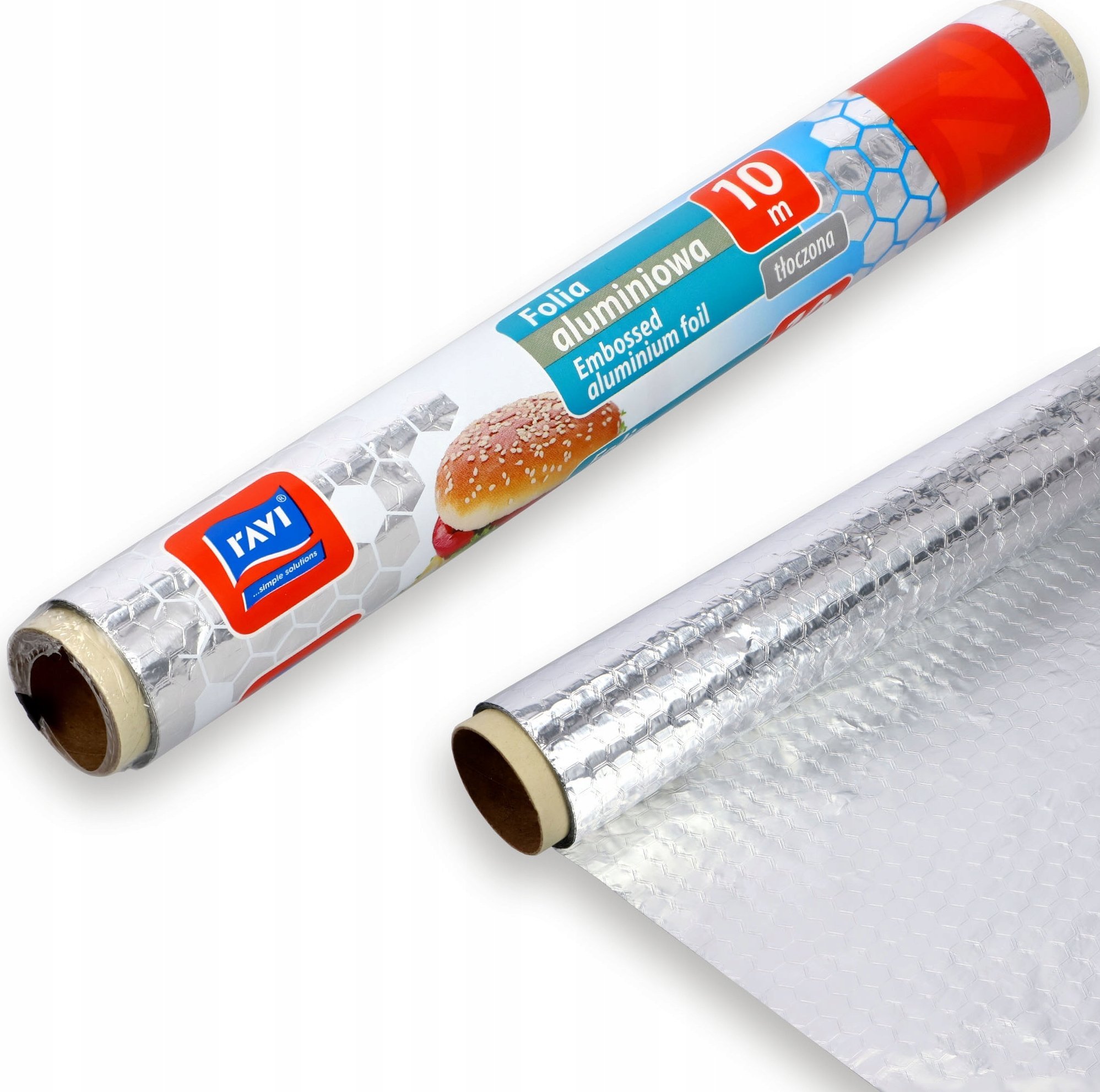 Kadax Folia Aluminiowa Tłoczona Rolka Mocna 10 m 28,5cm