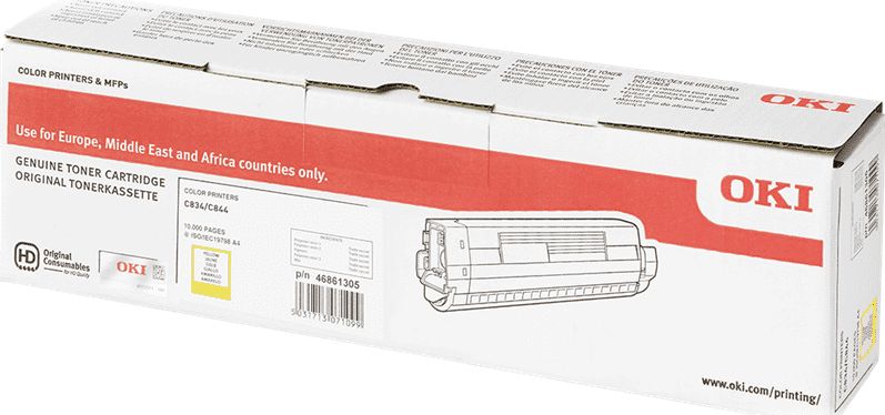 Toner OKI 46861305 Yellow Oryginał (46861305)