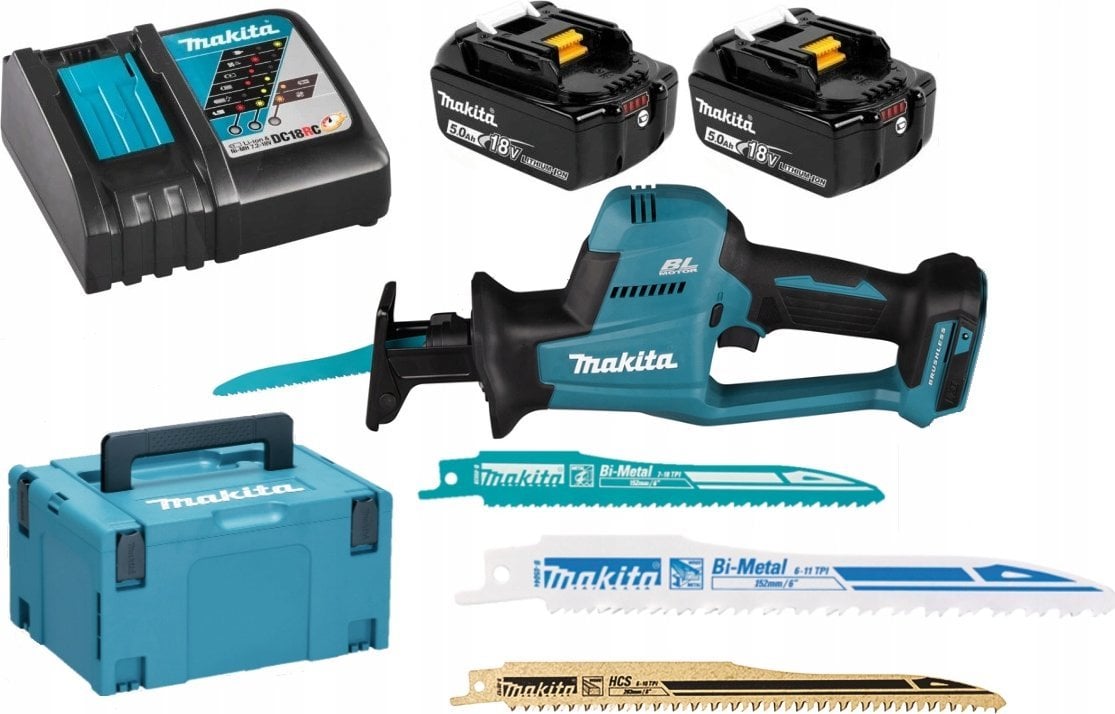 Makita MAKITA.PIŁA SZABLASTA 18V DJR189RTJ 2x5,0Ah