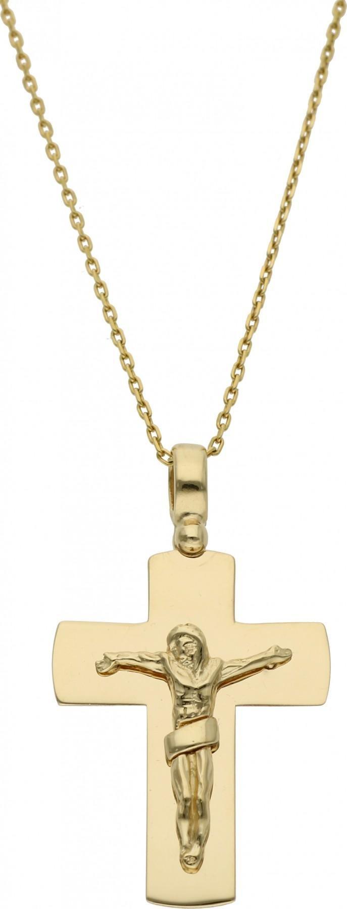 Rosanto Złoty krzyżyk z wizerunkiem Jezusa 585 14k