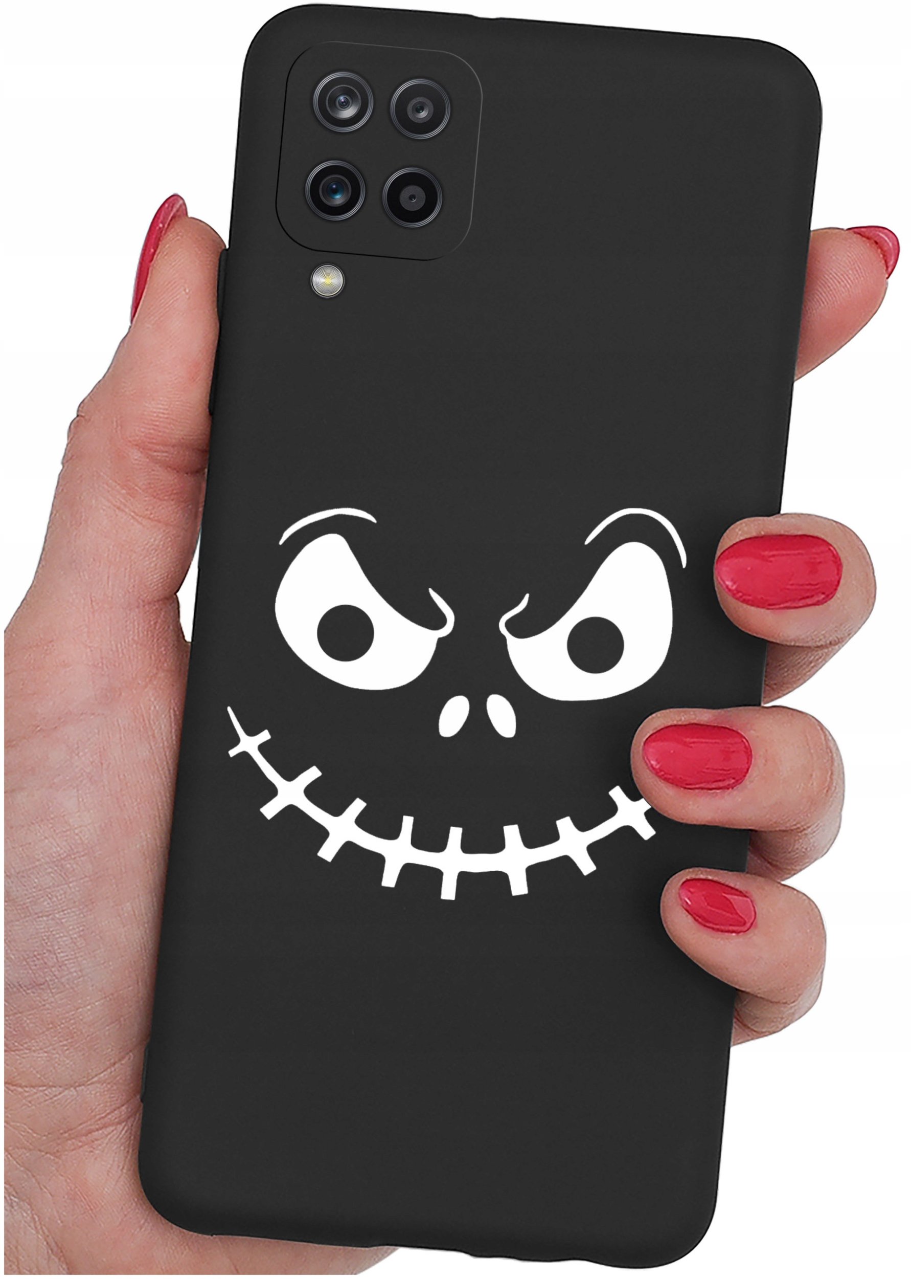 Etui do Samsung Galaxy A12|M12 WZORY |SILIKONOWE MATT CASE + SZKŁO 9H