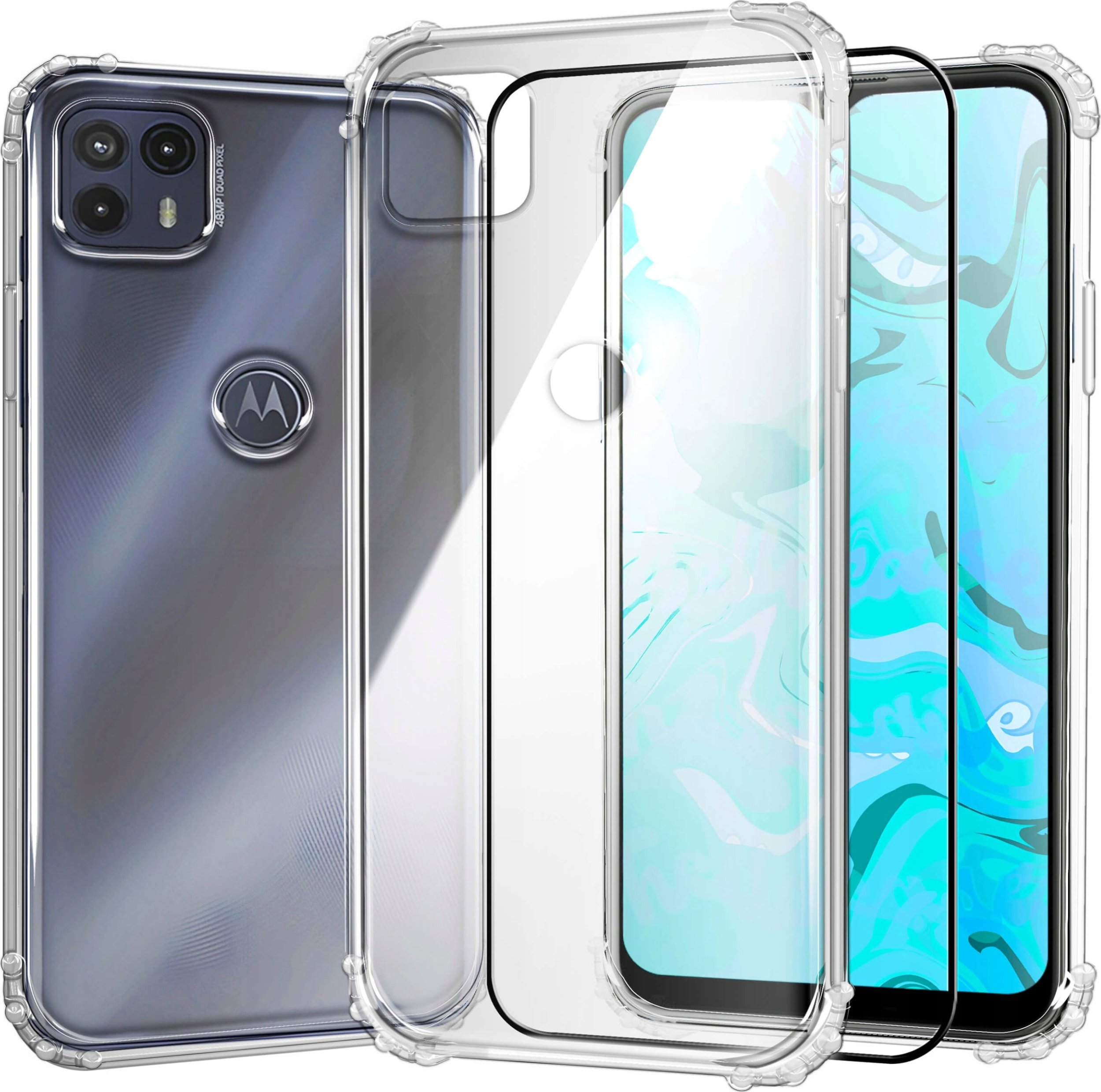 Hello Case ETUI PANCERNE DO MOTOROLA MOTO G50 5G | CASE SILIKON GUMA SLIM SHOCK SZKŁO