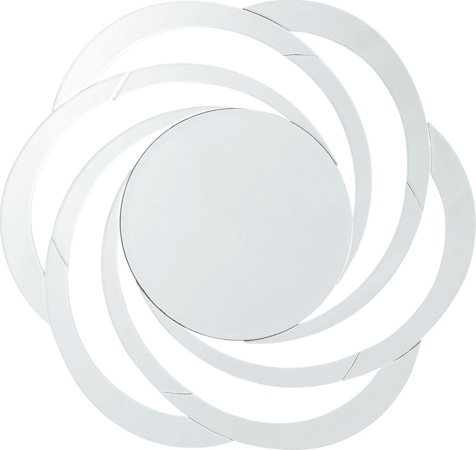 Beliani Lustro ścienne 70 cm srebrne TREBAN