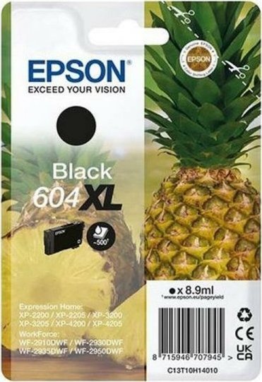 Tusz Epson Oryginalny Wkład Atramentowy Epson 604XL Czarny