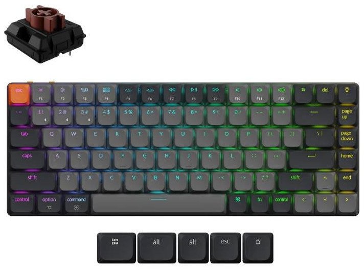 KEYBOARD WRL K3 RGB/BLACK K3X-B3 KEYCHRON