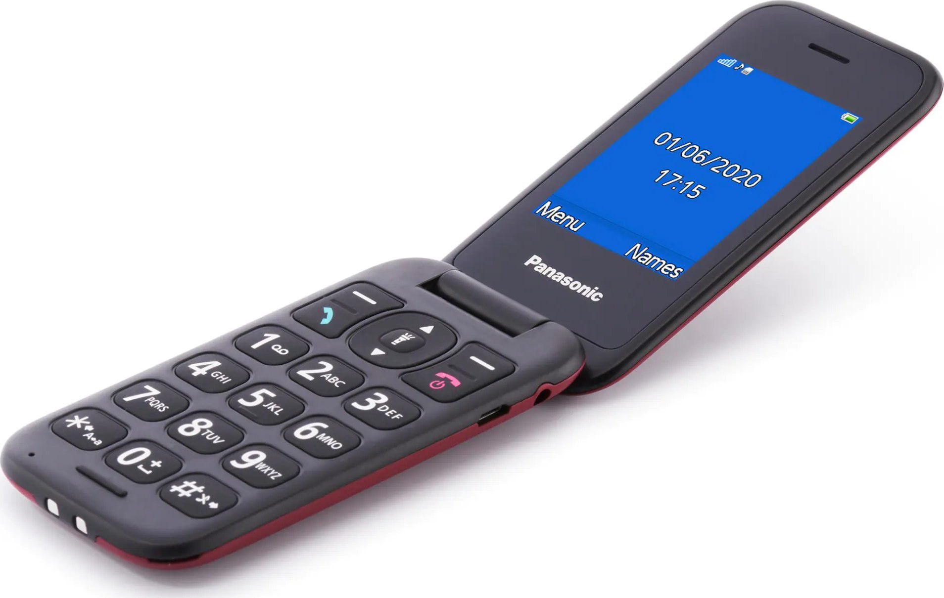 Telefon komórkowy Panasonic KX-TU400 Czerwony
