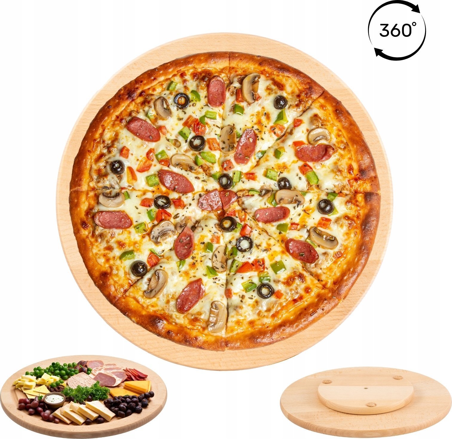 Deska do krojenia Topfann do serwowania drewniana