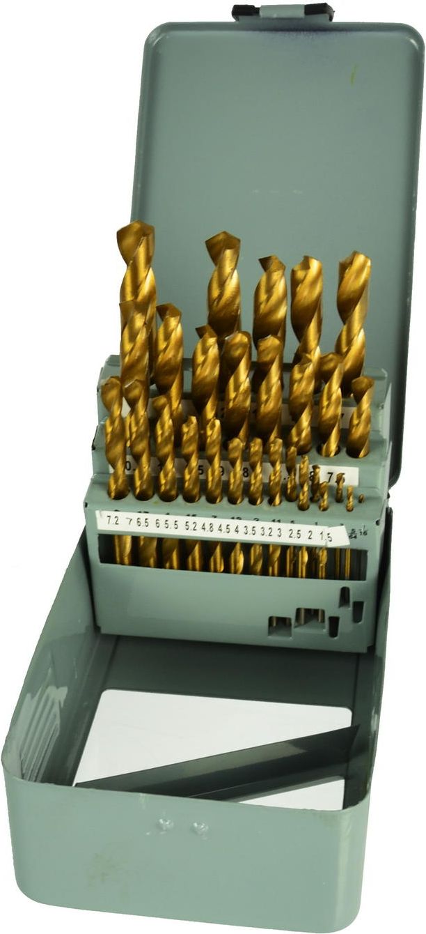 Wiertło Geko HSS walcowe 1,5 2 7 4,5 4 5,5 4,8 3 2,5 3,5 6 3,2 10 11 11,5 12 13 5,2 6,5 7,5 8 8,5 9 9,5 7,2 8,8 10,3 10,7mm zestaw