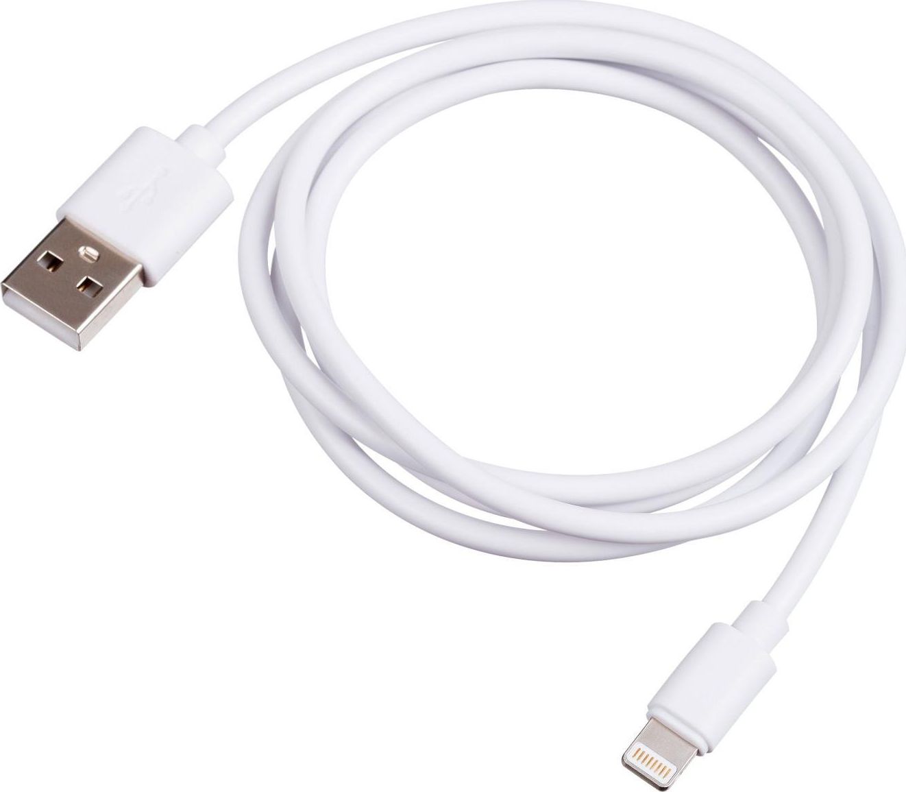 Kabel USB Akyga USB-A - Lightning 1 m Biały (AK-USB-30)