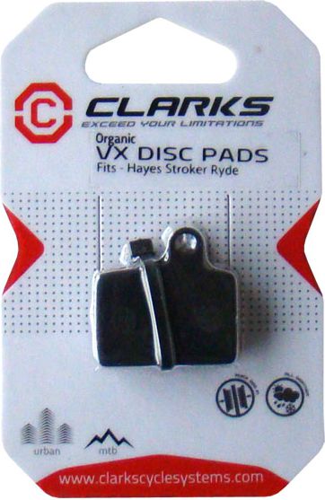 Clarks Okładziny Hamulcowe HAYES (Stroker Ryde - Dyno) Organiczne