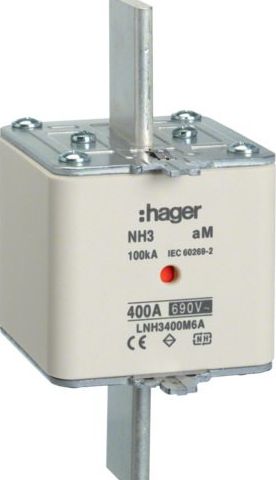 Hager Wkładka bezpiecznikowa NH2 144A gTr 400V NH2/gTr/100kVA/400V (LNH20144M4T)