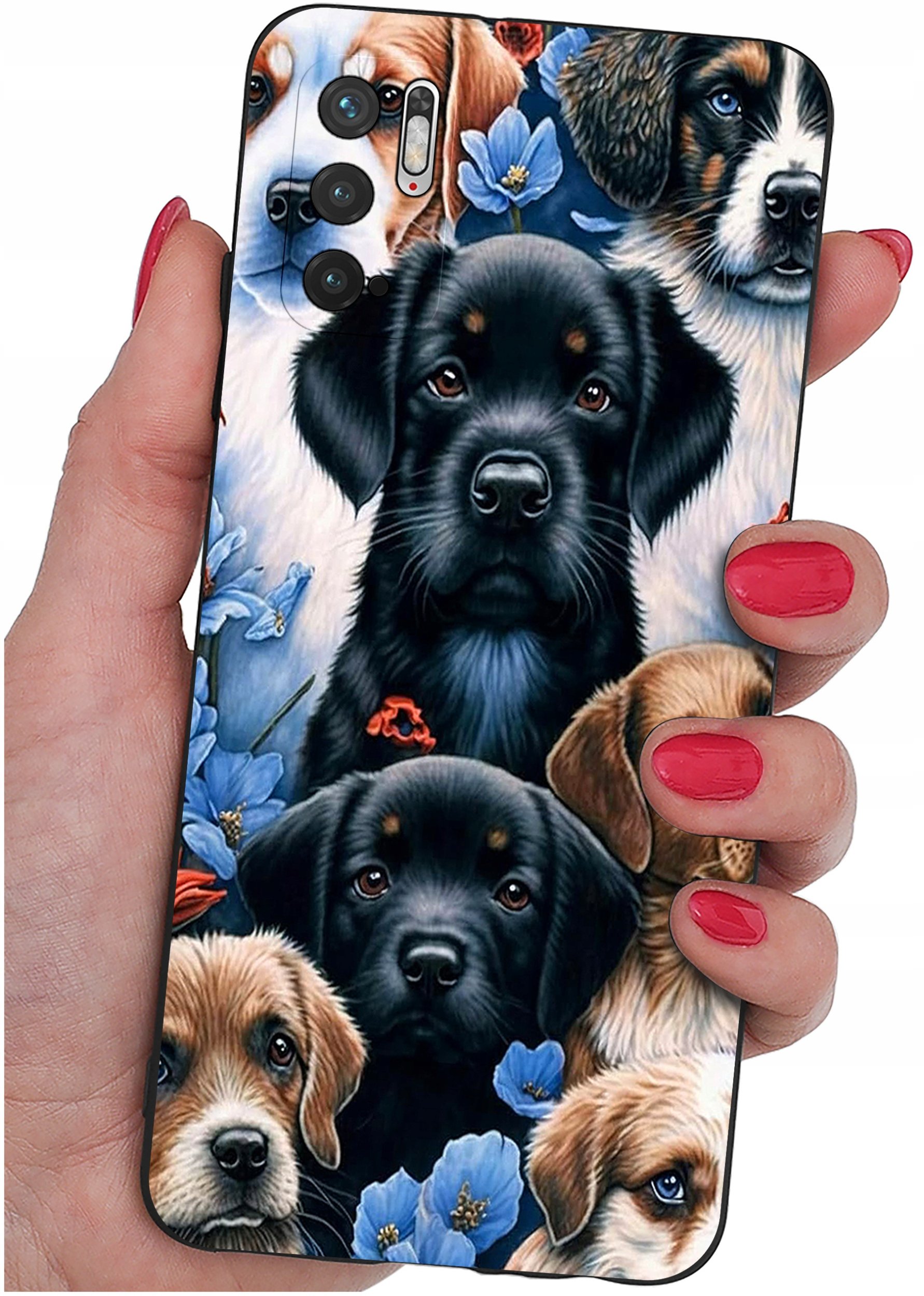 krainaGSM ETUI do Xiaomi Redmi Note 10 5G SILIKONOWE MATT CASE + SZKŁO 9H