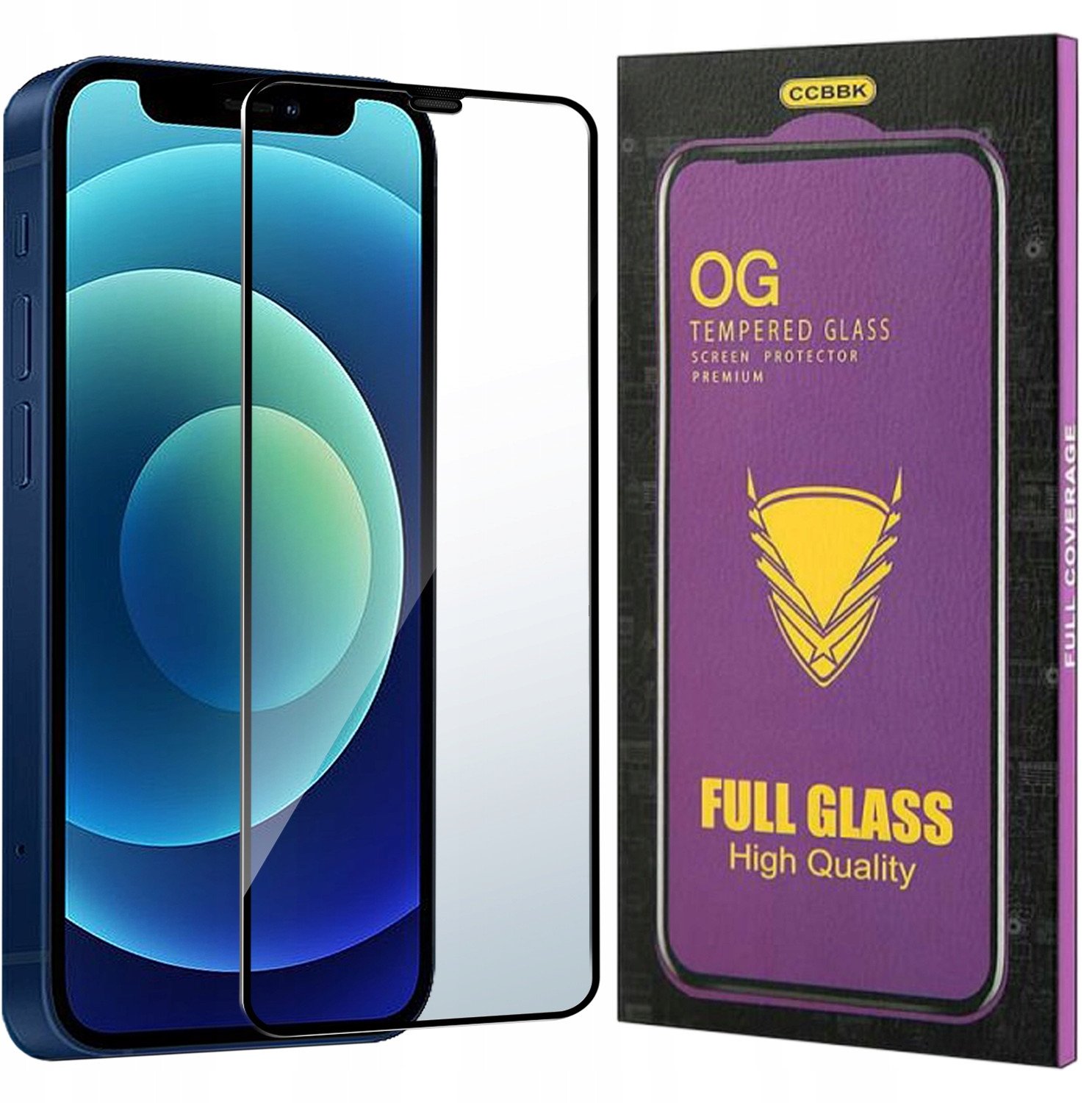 Szkło HARTOWANE 5D do iPhone 12 | 12 Pro PREMIUM CAŁY EKRAN PEŁNE