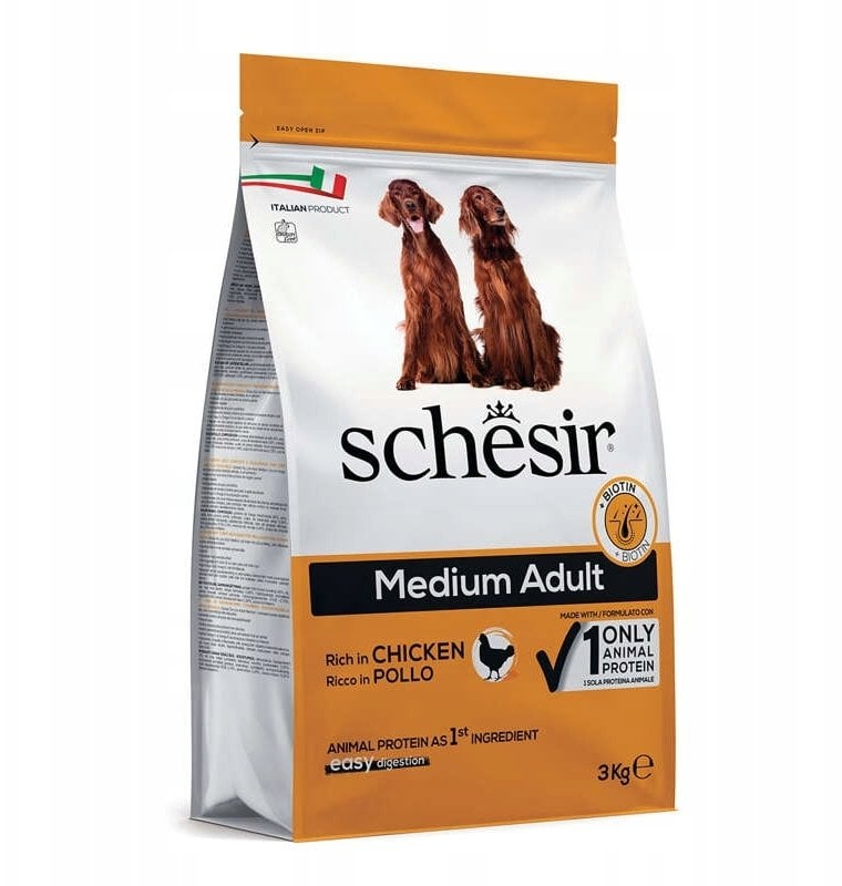 Original, karma sucha, dla psa, kurczak, 3 kg, worek, dla doros�ych �rednich ras