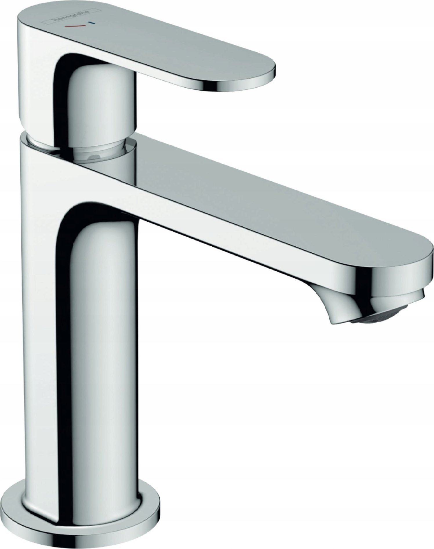 Bateria umywalkowa Hansgrohe Hansgrohe bateria umywalkowa 110 CoolStart z kompletem odpływowym z cięgłem Rebris S, chrom 72519000