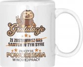 Koszulkowy Gratulacje - kubek z nadrukiem na prezent