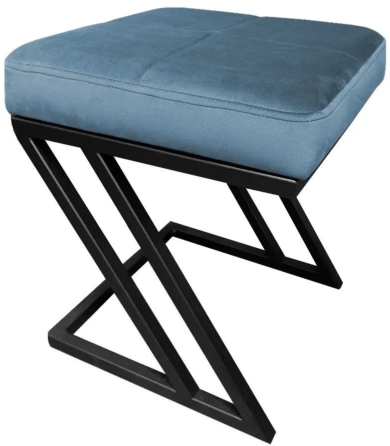 Pufa ZAZU MG VELVET ciemnoniebieska ATOS