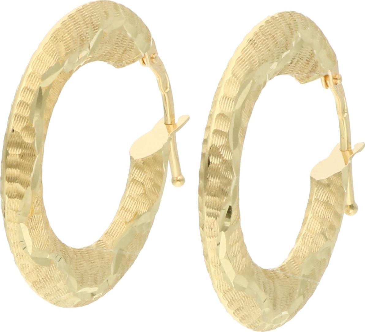 Rosanto Złote kolczyki koła 585 14k