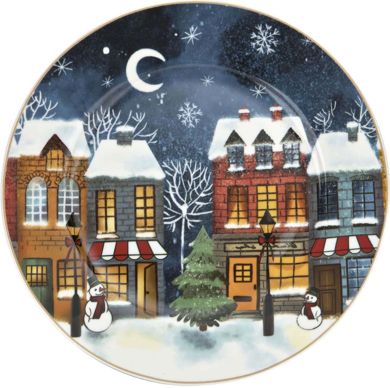 Talerz płytki 27 cm Christmas City