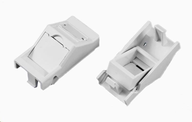 Lexi-NET Modul neosazený 1x RJ45, 22,5x45 mm s prachovkou úhlový