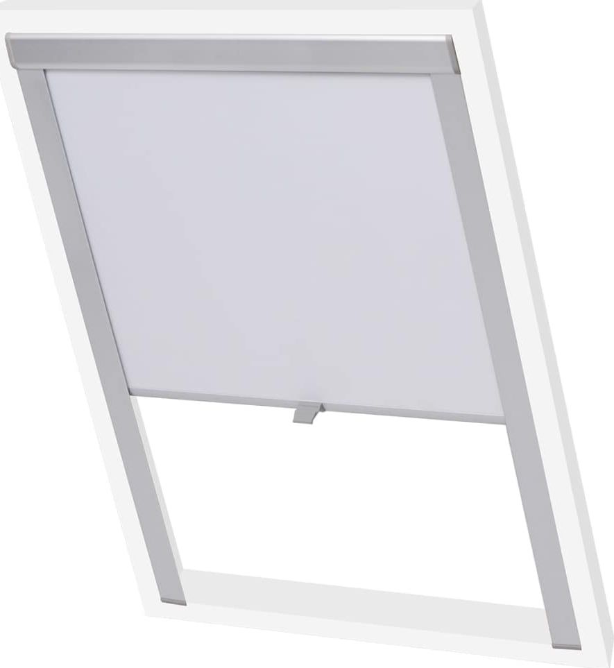 vidaXL Roleta zaciemniająca, biała, SK06