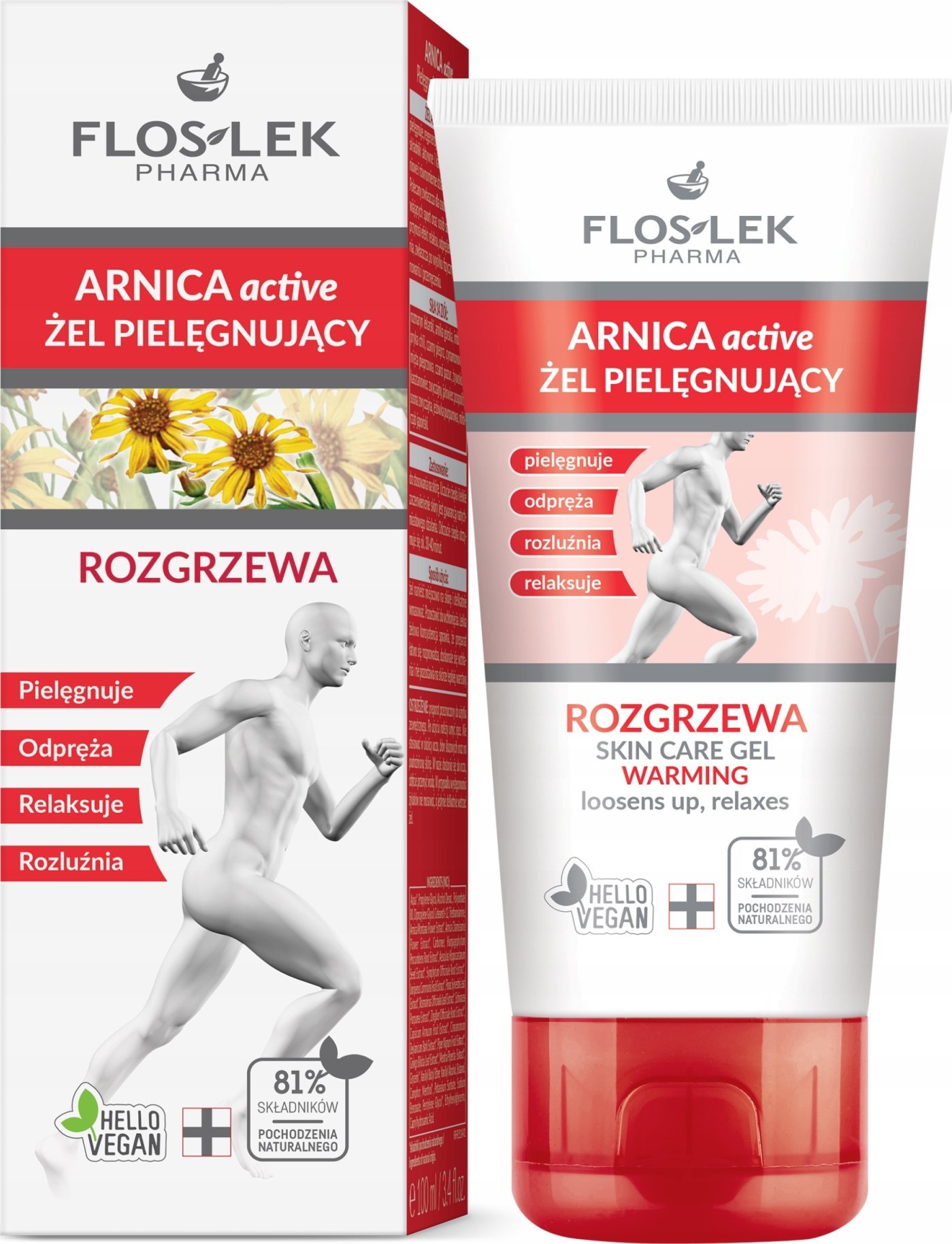 FlosLek Arnica Active Żel pielęgnujący-rozgrzewający 100ml