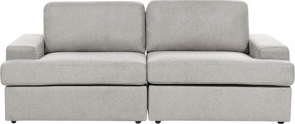 Beliani Sofa 3-osobowa jasnoszara ALLA