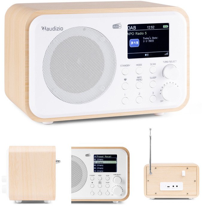 Radio Milan DAB radio z akumulatorem białe one size