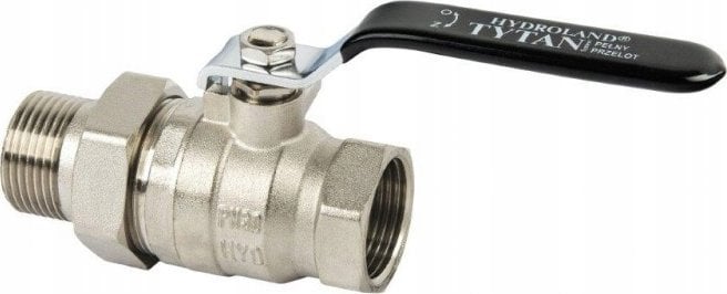 Hydroland ZAWÓR KULOWY WODNY ŚRUBUNEK RĄCZKA 3/4"" TYTAN W/S // ZKW-20-WS-R-H-TYTAN