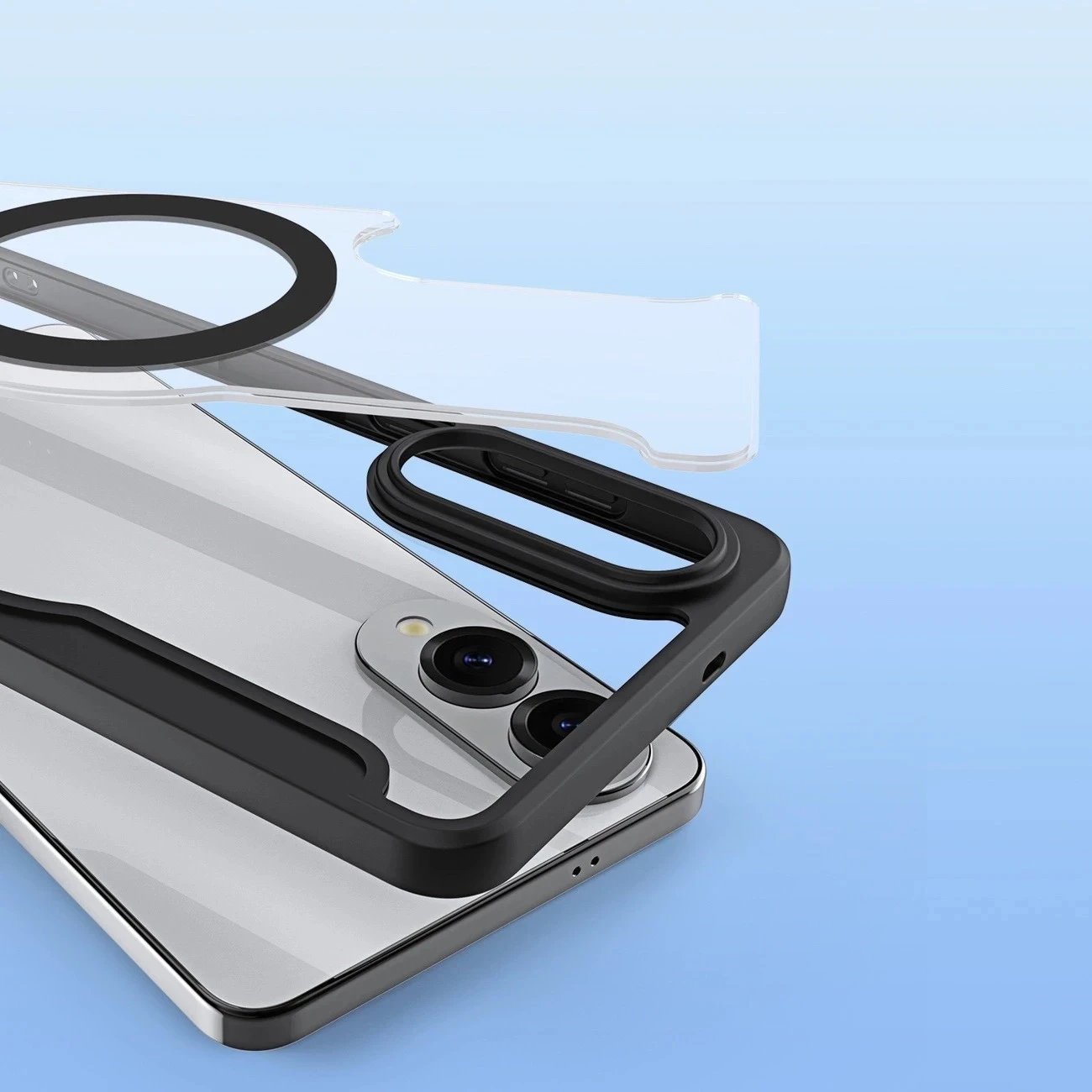 DUX DUCIS kabura SKIN X PRO kompatybilna z MagSafe do SAMSUNG S25 Edge czarna