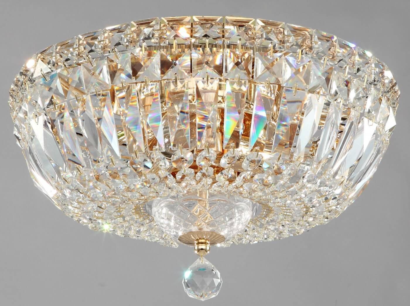 Lampa sufitowa Maytoni PLafon Basfor Diamant Crystal (DIA100-CL-03-G) Maytoni