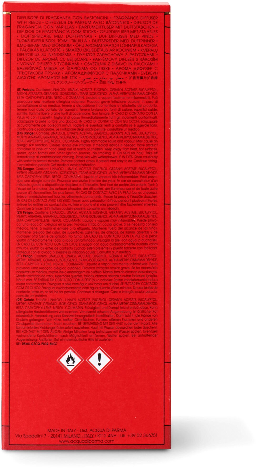 ACQUA DI PARMA Portafortuna dyfuzor zapachowy z patyczkami 180ml