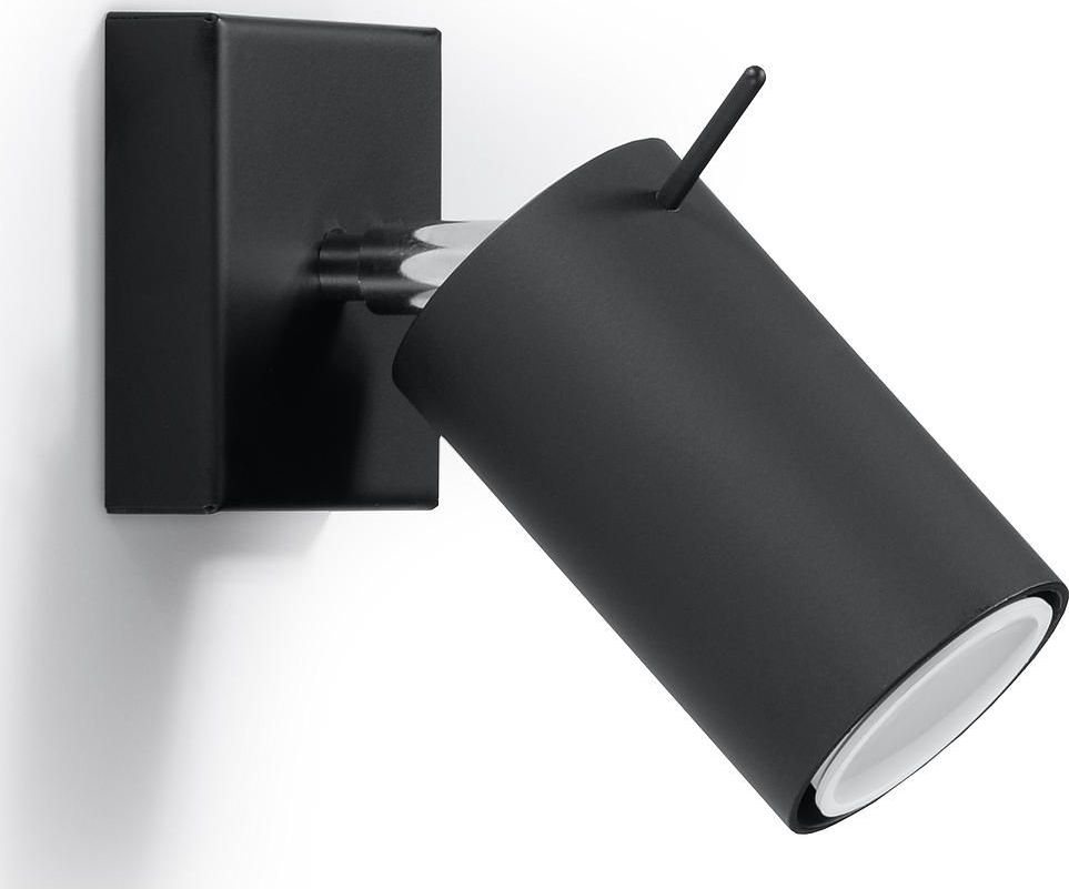 Kinkiet Lumes Nowoczesny kinkiet halogenowy E720-Rins - czarny