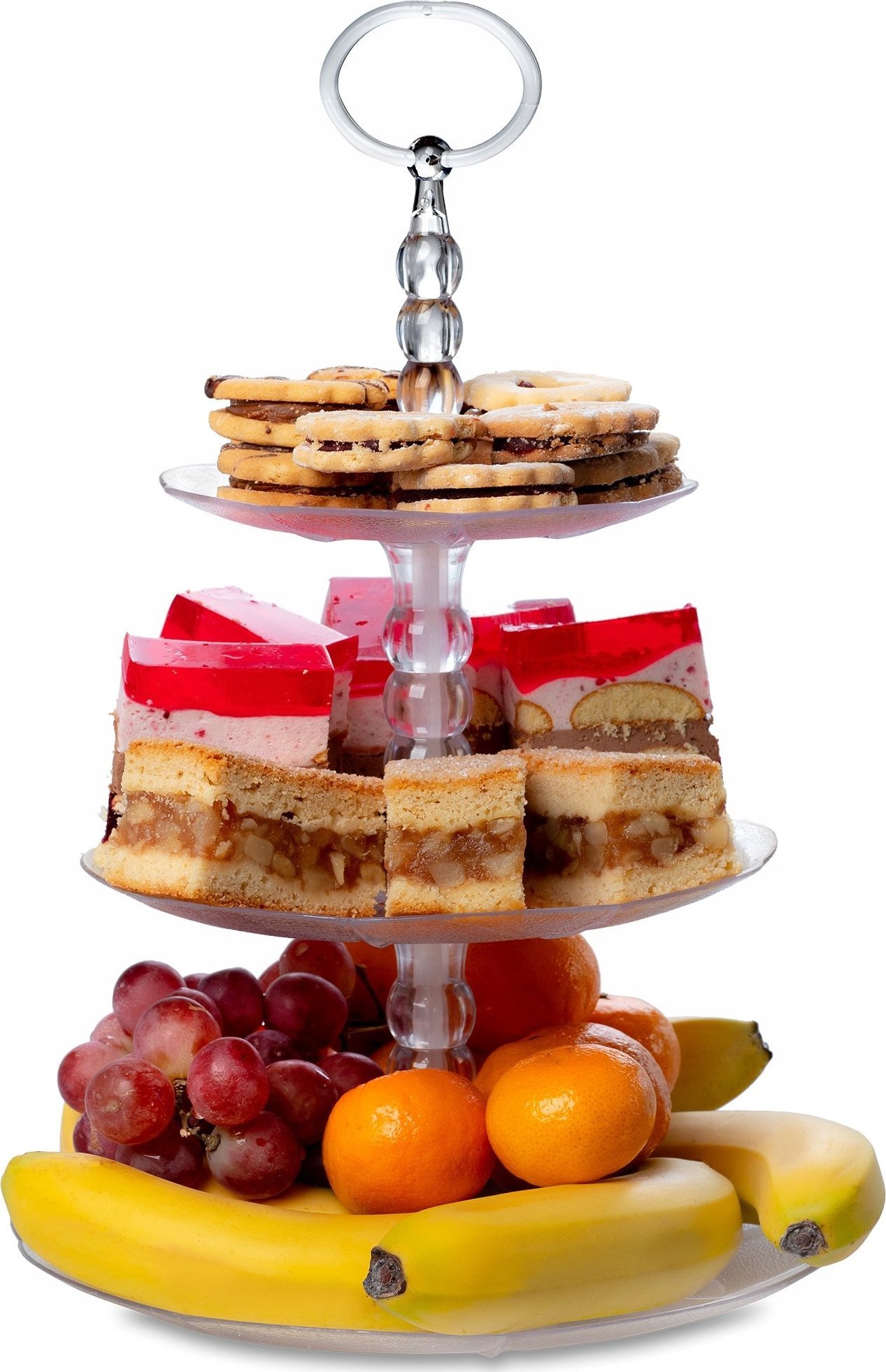 Kadax Patera Etażerka Na Ciasto Owoce Piramida 3 Poziomy
