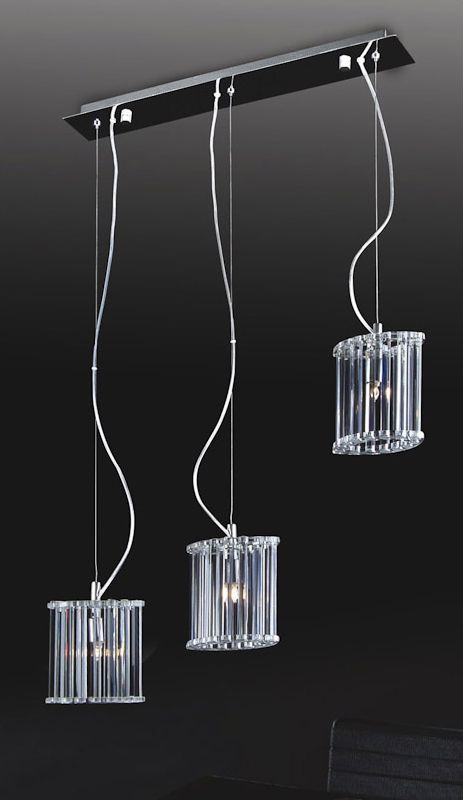 Lampa wisząca Italux Crystal nowoczesna chrom (MD61109-3A)