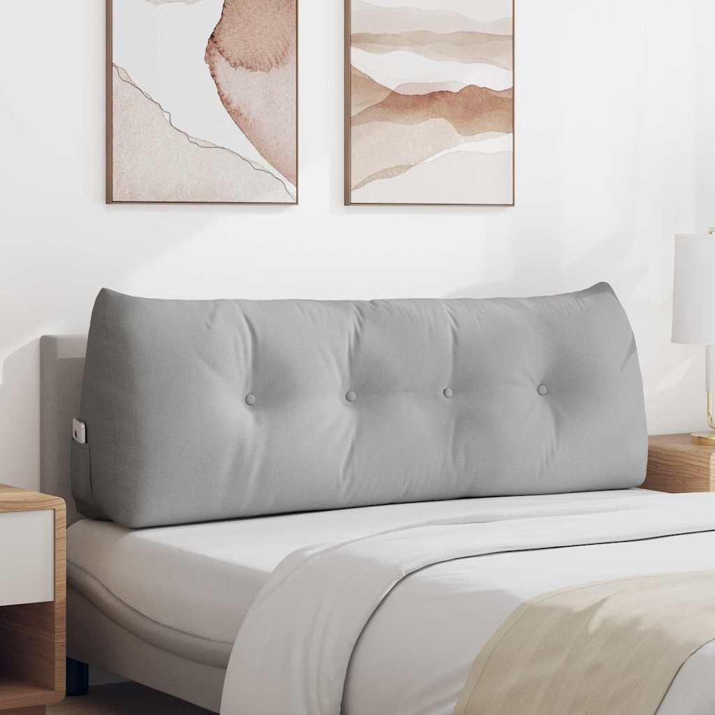 vidaXL Poduszka na plecy Szary chmur 140 x 24 x 50 cm tkanina