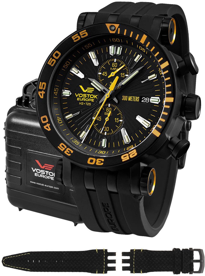 Zegarek męski Vostok Europe VK61-575C589S czarny