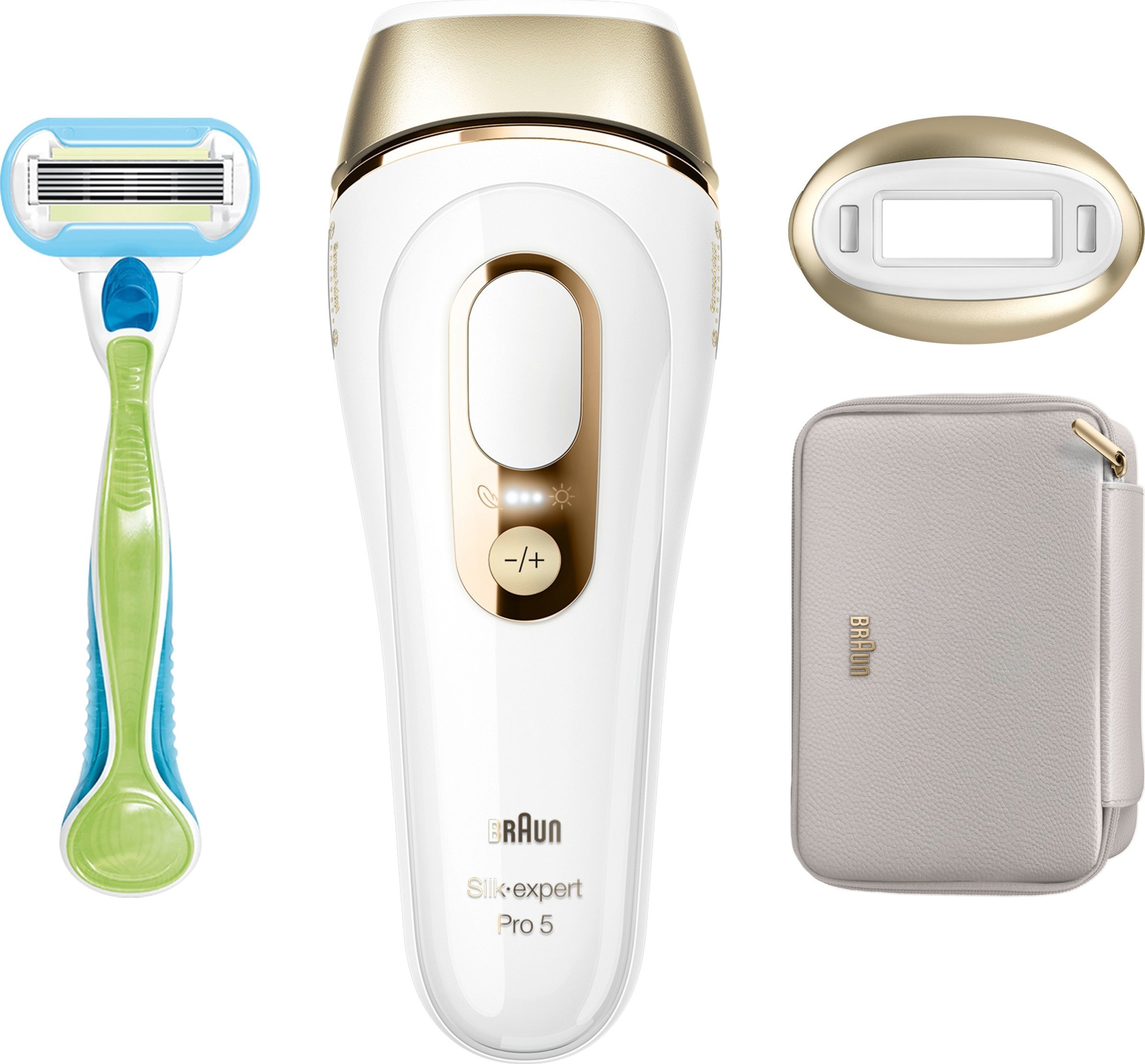 Depilator Braun Braun Silk-expert Pro 5 PL5052 IPL biało-złoty