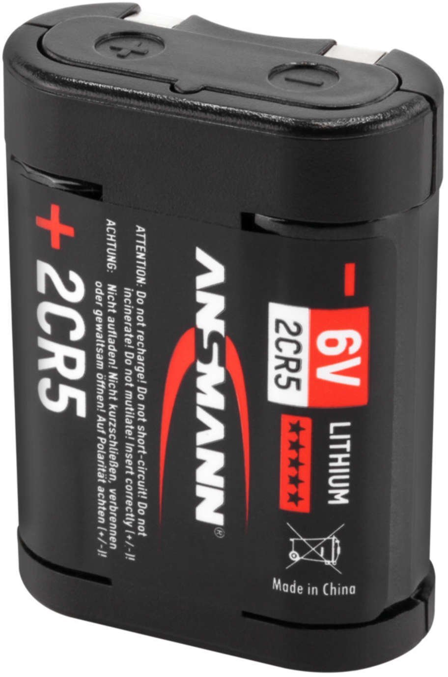 Ansmann 5020032, Single-use battery, Lithium, 6 V, 2 pc(s), Black, -40 - 60 °C