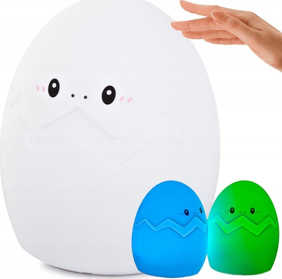 Verk LAMPKA NOCNA DLA DZIECI LED RGB JAJKO DOTYK