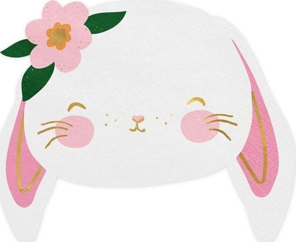 PartyDeco Serwetki Królik 14.5x12 cm 20szt