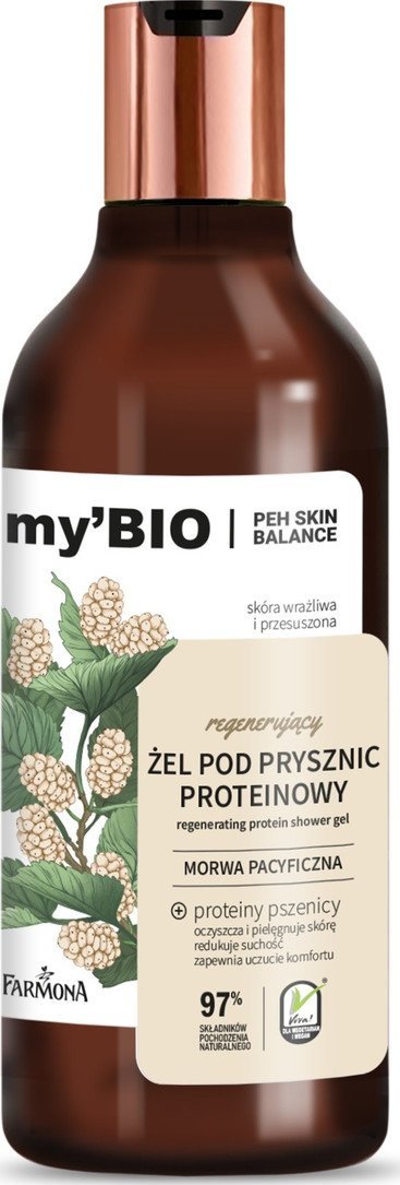 Farmona my`Bio Regenerujący Żel pod prysznic proteinowy morwa pacyficzna 500ml