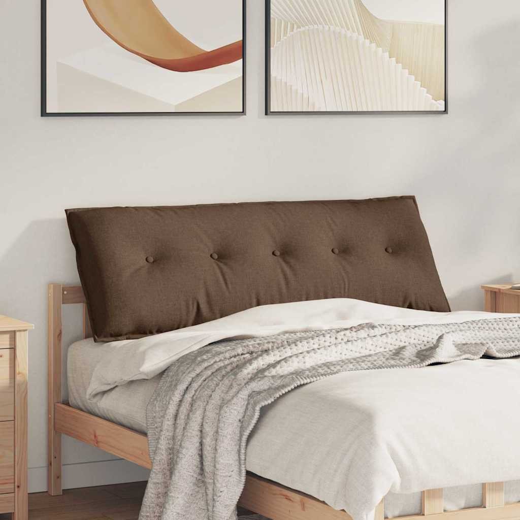 vidaXL Poduszka na plecy Brązowy 140 x 19 x 50 cm tkanina