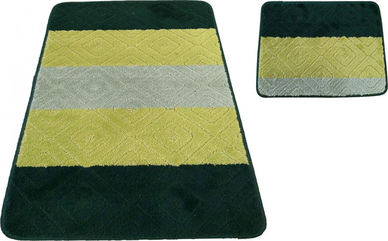 Profeos Zielone miękkie dywaniki łazienkowe - Herion 3X