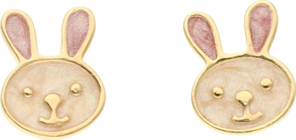 Rosanto Złote kolczyki króliczki sztyft 585 14k