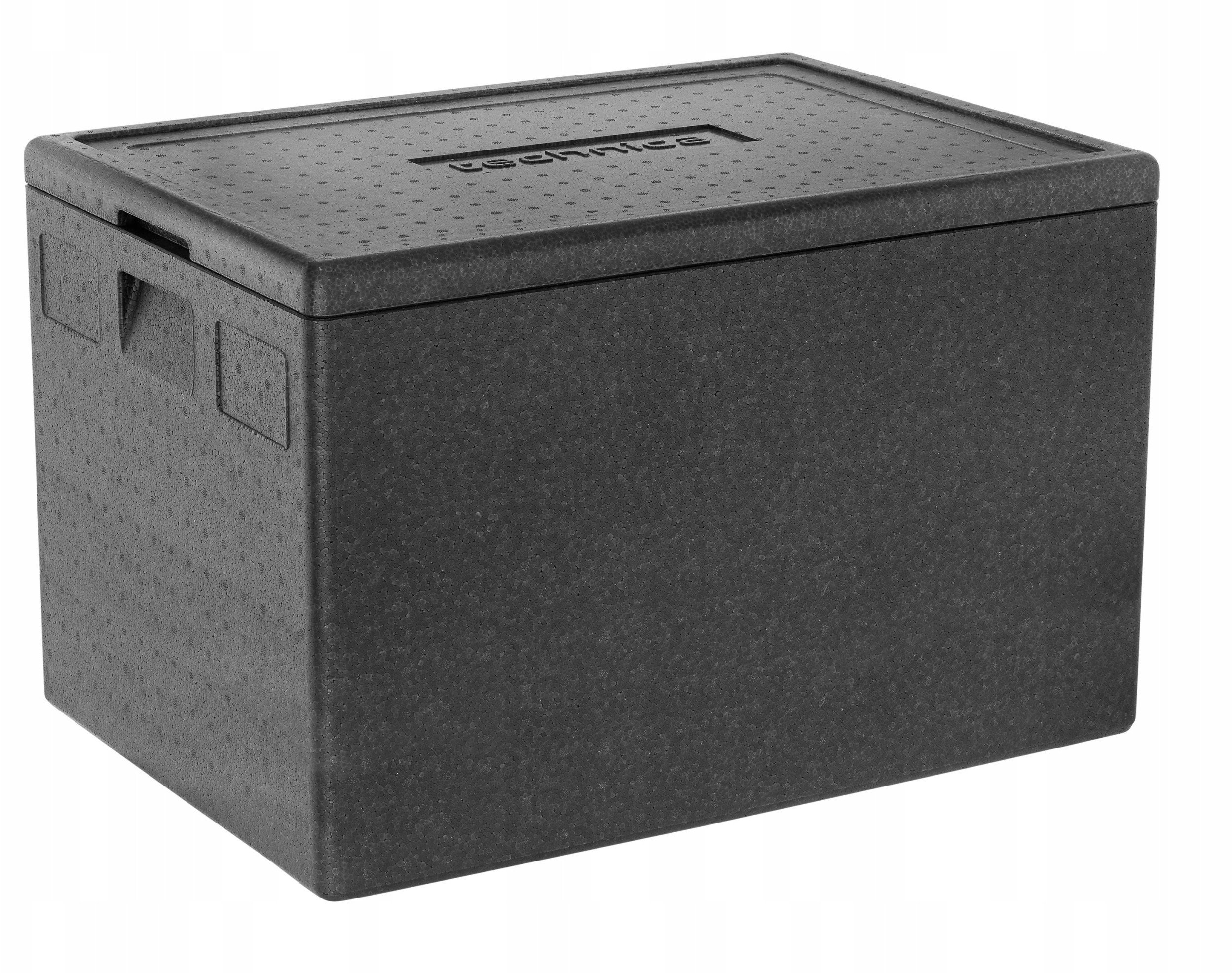 Pojemnik termoizolacyjny GN 1/1, głębokość 233 mm, 40 l, 600x400x283 mm z pokrywą, ładowany od góry | TECHNICA-550001, Silver Line