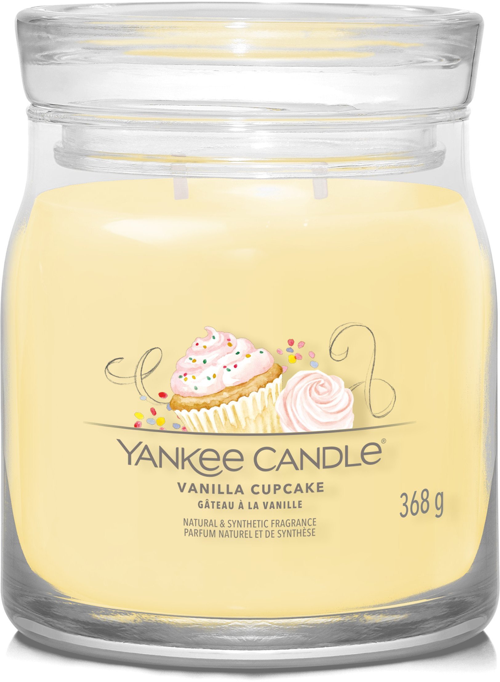 Yankee Candle Signature - Świeca średnia Vanilla Cupcake, 368 g
